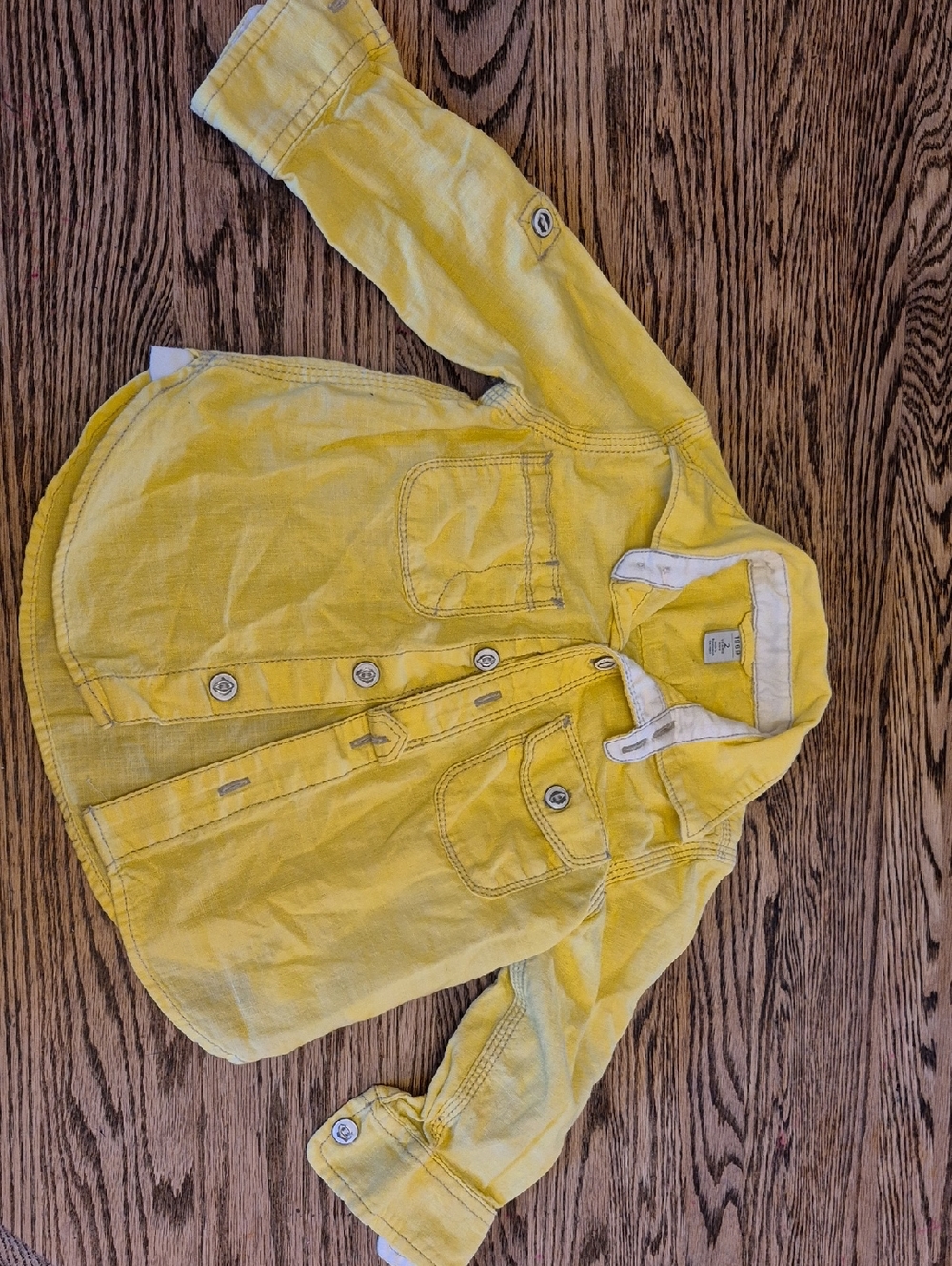 Baby GAP Kids Yellow Cotton Chambray Shirt